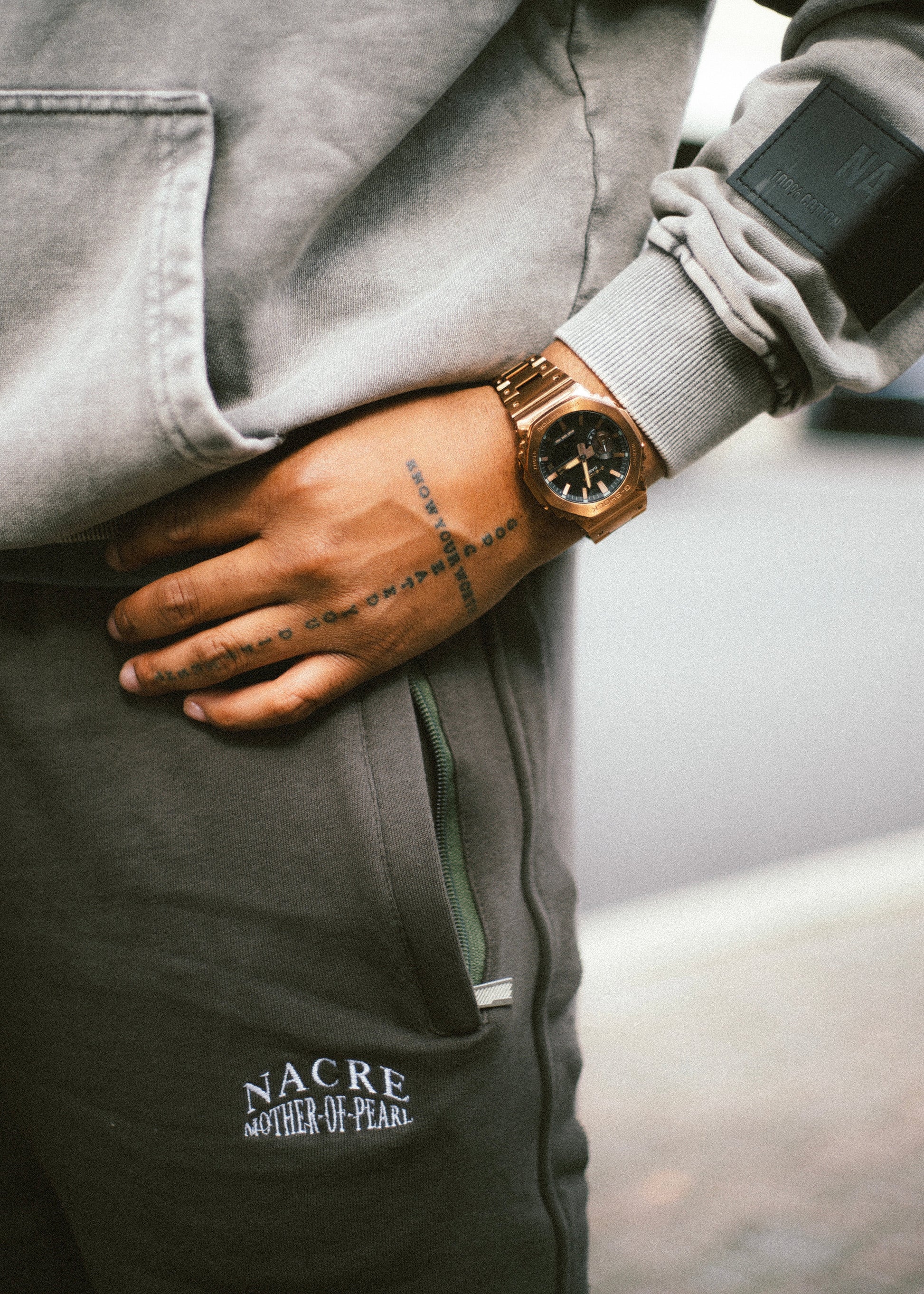 "NACRE" Thera Sweatpants-NACRE